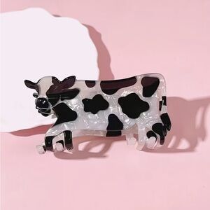 Cow Hair Clip Claw Farm Animal Acetate Women Accessories